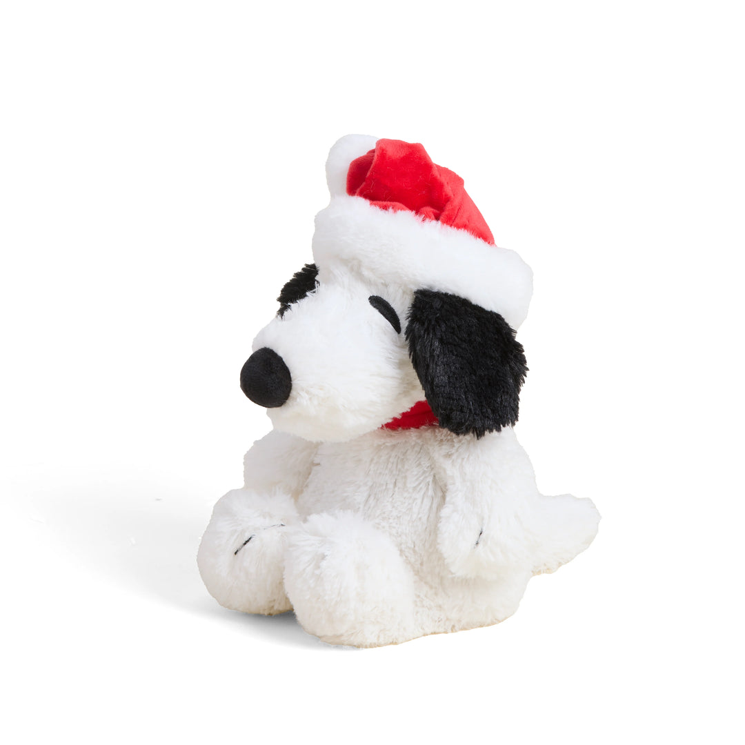 Snoopy Warmies Stuffed Animal with Santa Hat