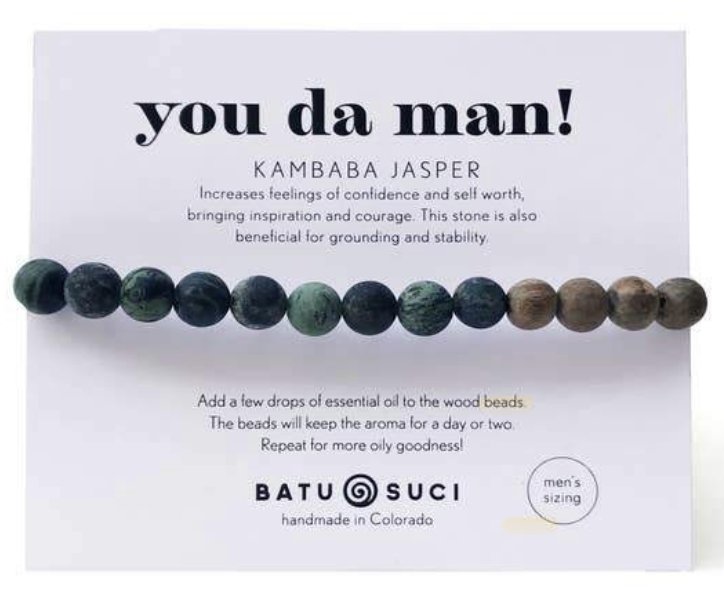 Batu Suci Diffuser Bracelet - You Da Man! - MindfulGoods