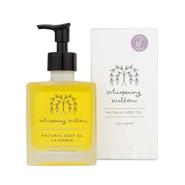 Whispering Willow Organic Body Oil - Lavendar or Eucalyptus