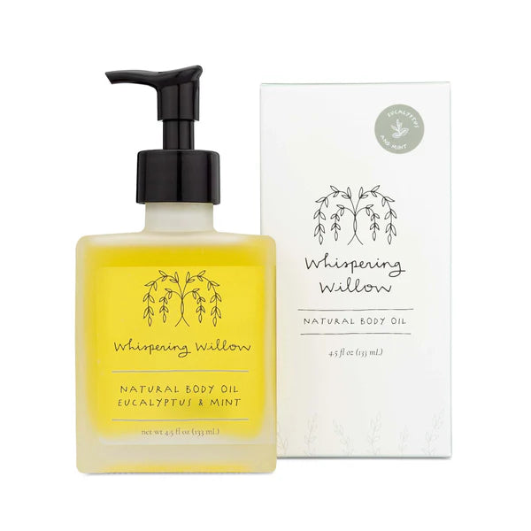Whispering Willow Organic Body Oil - Lavendar or Eucalyptus