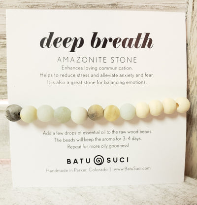 Batu Suci Diffuser Bracelet - Deep Breath - MindfulGoods
