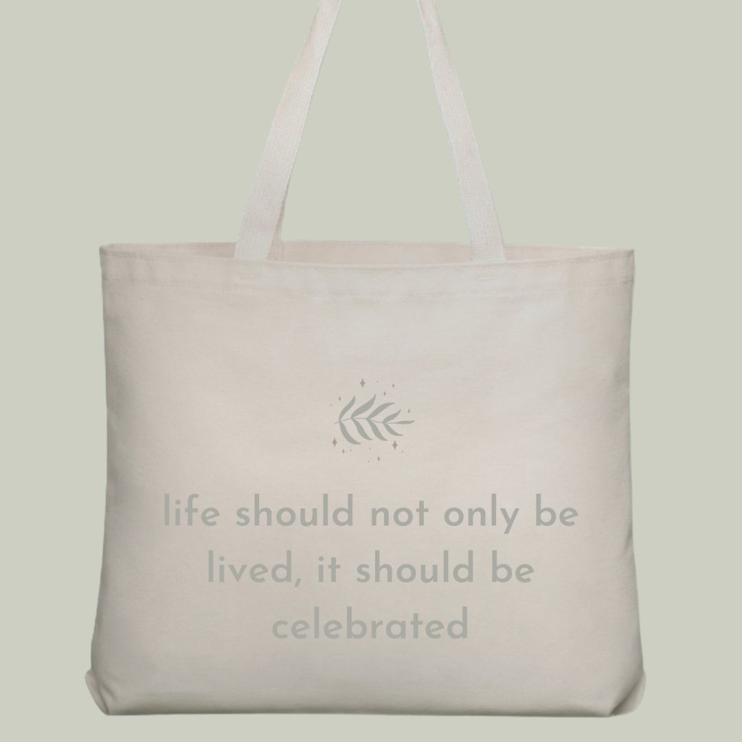 Celebrate Organic Tote Bag - MindfulGifts