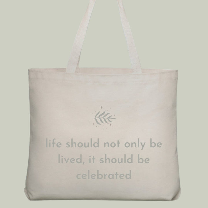 Celebrate Organic Tote Bag - MindfulGifts