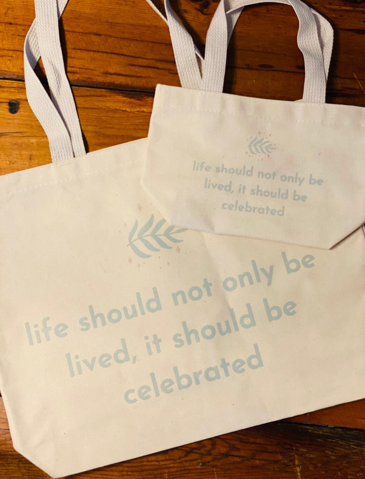 Celebrate Organic Tote Bag - MindfulGifts